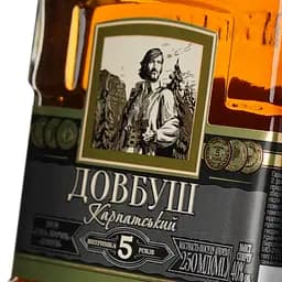 Бренді Довбуш Карпатський 5* 40% 0.25 л - мініатюра 7