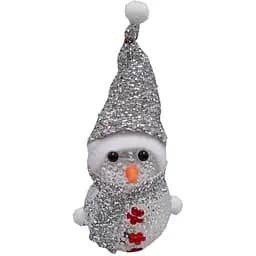 Ночник новогодний Bambi Снеговик LED 15 см серебристый (СХ-4-09)