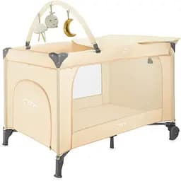 Детский манеж MoMi Belove Plus Beige (LOZE00026)