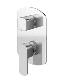 Душова система Kohlman Foxal 30 chrome + BOX прихованого монтажу QW211FR30, Хром - мініатюра 2