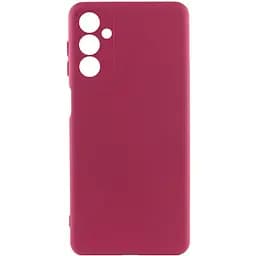 Чохол TPU GETMAN Liquid Silk Full Camera для Samsung Galaxy A04s Бордовий / Marsala
