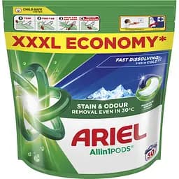 Капсули для прання Ariel Все-в-1 Гірське джерело 50 шт. - мініатюра 2