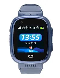 Розумний дитячий годинник Lemfo M-08 з GPS, прослушкою, SIM картою, українською мовою та до 2 днів роботи Синій - мініатюра 2