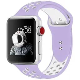 Спортивный ремешок с перфорацией Primo для Apple Watch 38 мм, 40 мм, 41 мм Purple White