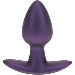 Анальная пробка Ouch! Smooth Anal Plug Metallic S 6.5 см (фиолетовый)