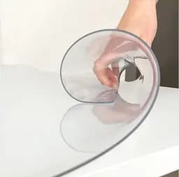 Силіконова скатертина Crystal М'яке скло коло ∅ 70 см 1.5 мм (1500 мікрон) - мініатюра 3