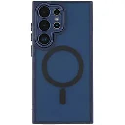 Чехол-накладка Magnetic Camera Lens with Magsafe Samsung Galaxy S23 Ultra 5G Dark Blue (35227_3345451)