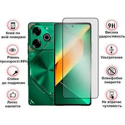 Захисне скло BeCover для Tecno POVA 6 Neo (LI6) Black (711581) - мініатюра 3