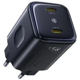 СЗУ Baseus PicoGo AN13 Fast Charger 45W (2USB-C) (E0121F) Cosmic Black