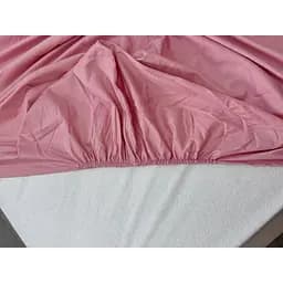 Простирадло Ecotton Brindal Rose на резинці сатин 200х200 см рожеве (24835) - мініатюра 4