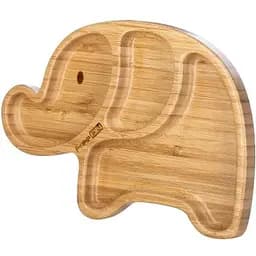 Бамбукова тарілка слоник FreeON з силіконовою присоскою (46408)