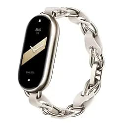 Ремінець для фітнес-браслета Xiaomi Smart Band 8 ланцюжок для браслета білий M2254AS1 - мініатюра 3