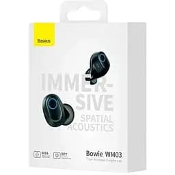 Навушники бездротові Baseus Bowie WM03 BT 5.3 NGTW330401 чорні - мініатюра 5