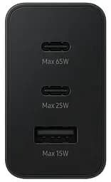 Мережевий зарядний пристрій Samsung 65W Power Adapter Trio (w/o cable) EP-T6530NBEGEU Black (6972206) - мініатюра 2