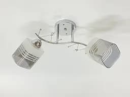 Потолочная люстра на 2 плафона 91186B/2 хром