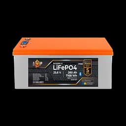 Акумулятор LP LiFePO4 25,6V - 280 Ah (7168Wh) (BMS 200A/200А) пластик Smart BT