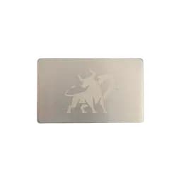 Металева пластина для зберігання сід-фрази Bull Run Mini Plate 55×90 мм (1 шт)