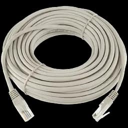 Патч-корд літій UTP RJ45 кат. 5Е 15 м (сірий)