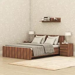 Кровать двуспальная MebelStar Нео 160x200 см Дуб янтарный (MBS-1139)