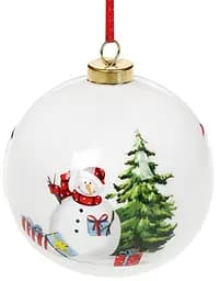 Набір керамічних куль Сніговики 4 штуки Bona 10х10х11.5 см dec0008436