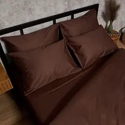 Комплект постільної білизни Moon&Star Satin Premium Mocha Mood євро 200х220 см наволочки 2х40х60 см - мініатюра 4
