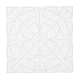 Дренажний килимок підкладка для сироробства сиру полімерний білий 20х20 см, Kitchette Білий 85283