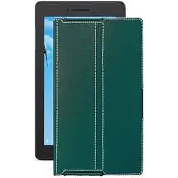 Чехол StatusCASE из экокожи для планшета Lenovo Tab E7 TB7104L Тм. Бирюзовый