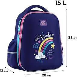 Рюкзак GoPack Education напівкаркасний GO24-165M-1 Cute Rainbow - мініатюра 3
