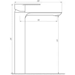 Змішувач для раковини Globus Lux Niagara GLN-0201 - мініатюра 4