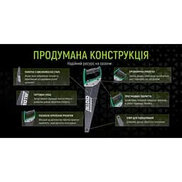 Ножівка Alloid по дереву з тефлоновим покриттям 400 мм (WS-81640) - мініатюра 2