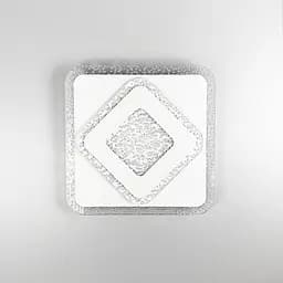 Стельовий або настінний світильник Ø 30 см з прозорим акрилом з бульбашками  Line.F 2230-300 Q WT