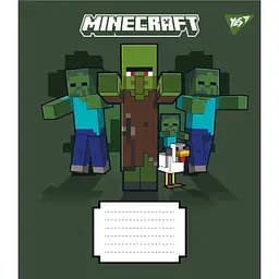 Набір зошитів Yes Minecraft Signs A5 в клітинку 18 аркушів 25 шт. (767559) - мініатюра 4
