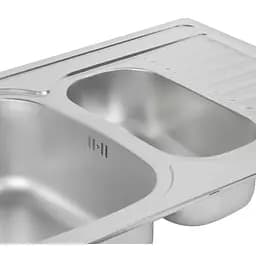 Кухонна мийка 780x500x180 мм + сифон Wezer 7850(08) Decor, Decor - мініатюра 5