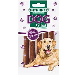 Ласощі для собак TatraPet Dog кальцієві палички з качкою та ялович 70 г