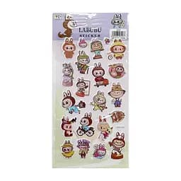 Детский набор наклеек "Лабубу" Bambi YG0328(Violet1) микс, 10х22 см