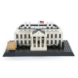 Конструктор Wange Архітектура 3D Білий дім The White house of Washington-USA 4214 3Д 773 деталі - мініатюра 3