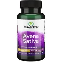 Авена Сатіва для інтимного здоров'я Swanson Avena Sativa 575 мг 60 капсул (100-81-6043646-20)