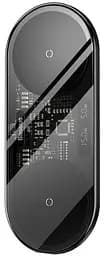 Бездротовий зарядний пристрій Baseus Digital LED Display 2-in-1 20W WXSX010101 Black