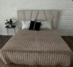 Простыня цвета тауп мягкая универсальная простыня 200 x 230 см для кровати