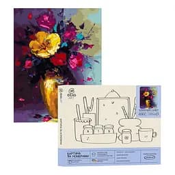 Набір для розпису по номерах "Буяння фарб у букеті" 40*50 см, IDEA2-GX47111, ТМ "99IDEAS"