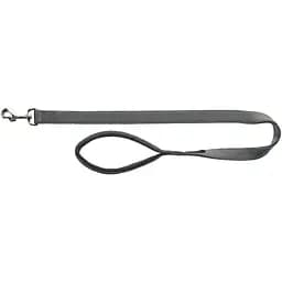 Поводок для собак Trixie Premium, нейлон, с неопреновой подкладкой, L-XL, 100х2.5 см, графитовый