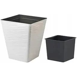 Горщик для квітів Form-Plastic Sahara квадро-30 19.9 л білий (3920-011)