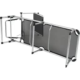 Ліжко розкладне Bo-Camp Sun Lounger With Sunscreen 5 Positions Black (1304460) - мініатюра 2