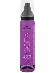 Мус-фарба для волосся Schwarzkopf Professional Igora Expert Mousse, відтінок 7-0, 100 мл (1917262) - мініатюра 2