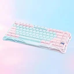 GravaStar Клавіатура механічна GravaStar Mercury K1 Lite 80keys, GravaStar x BSUN Grey, BT/WL/USB, Aurora Mist - мініатюра 5