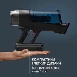 Пилосос бездротовий Rowenta X-Force Flex 12.60 Neo Auto Aqua Allergy 150 Вт автон. робота до 60 хв НЕРА чорно-синій - мініатюра 8