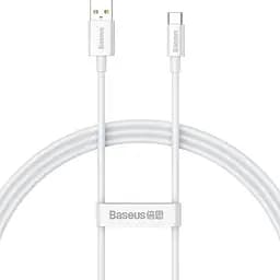 Кабель Baseus Superior Series Fast Charging Data Cable USB to Type-C 100W 1m CAYS001302 White
