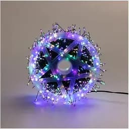 Гірлянда Роса на котушці феєрверк - мішура від USB, 20м, 600LED + пульт Мультик
