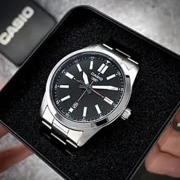Чоловічий годинник Casio MTP-VD02D-1E Сріблястий ( AT1141-0326 ) - мініатюра 2