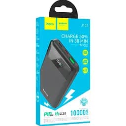 Зовнішній акумулятор Hoco J102 Cool Figure 10000mAh 20W Black [101320] - мініатюра 4